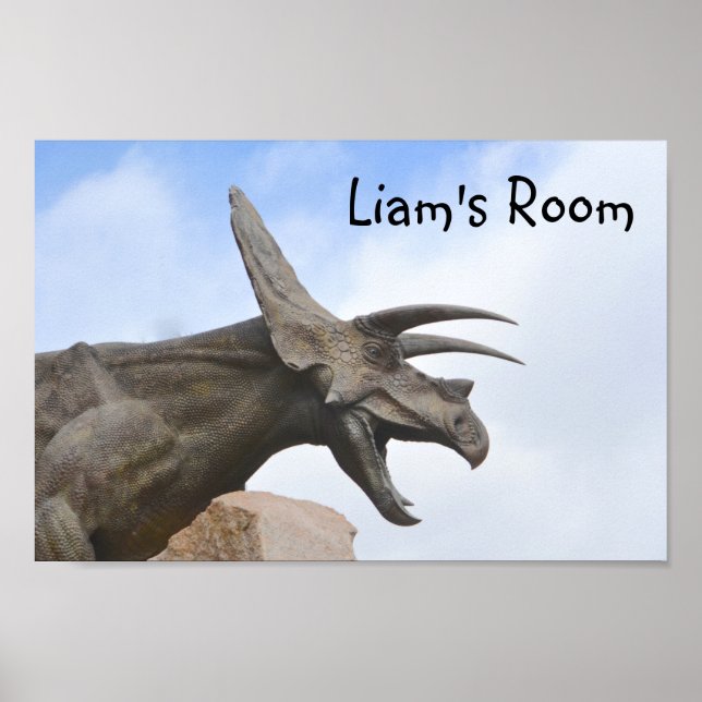 Personalised Dinosaur Poster (Front)