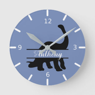 Personalised Dinosaur Square Wall Clock