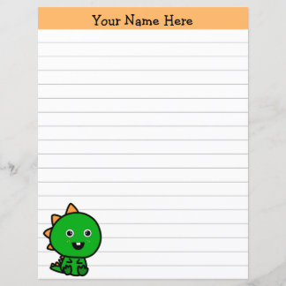 Personalised Dinosaur Stationery