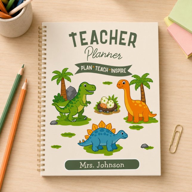 Personalised Dinosaur Teacher Lesson Planner (Creator Uploaded)