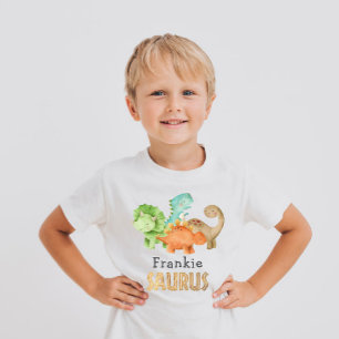 Personalised Dinosaurs Baby Shower T-Shirt
