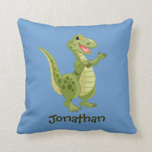 Personalised Dinosaurs Throw Pillow