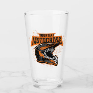 Personalised Dirt Bike Motocross Racing  Glass