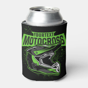 Personalised Dirt Bike Motocross Racing Helmet Can Cooler