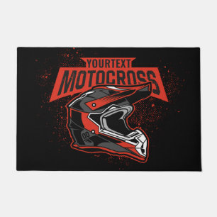 Personalised Dirt Bike Motocross Racing Helmet     Doormat