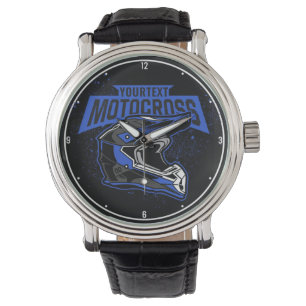 Personalised Dirt Bike Motocross Racing Helmet    Watch
