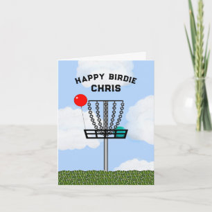 Personalised Disc Golf Birthday Card