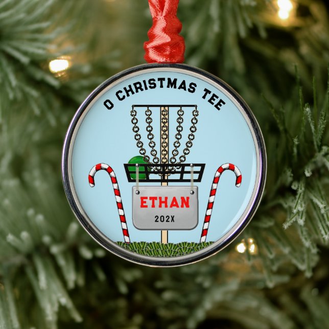 Personalised Disc Golf Collectable 2022 Metal Ornament (Tree)