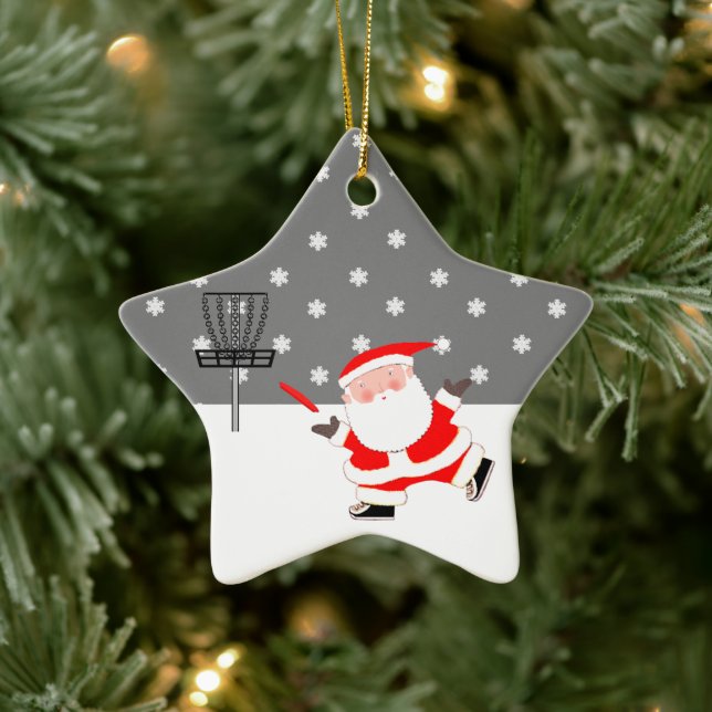 Personalised Disc Golf Collectable Ceramic Ornament (Tree)