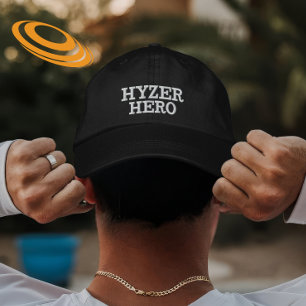 Personalised Disc Golf Hyzer Hero Gift Embroidered Hat
