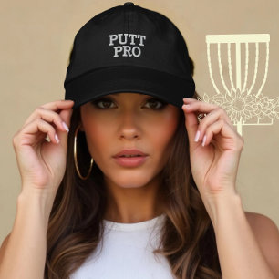 Personalised Disc Golf Putt Pro Gift Embroidered Hat