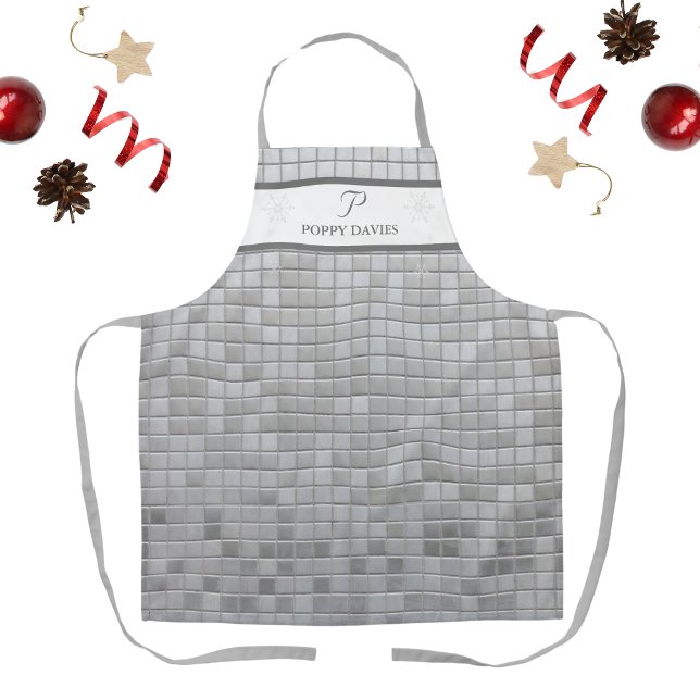 Personalised Disco-Themed Apron with Monogram (Personalized Disco-Themed Apron with Monogram)