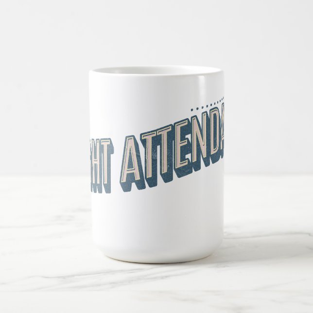 Personalised Distressed Flight Attendant Mug (Center)