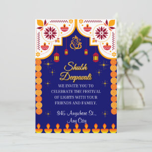  Personalised Diwali Invitation  Card