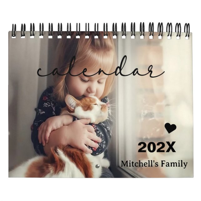 Personalised DIY Gift Idea | Custom Photo Pet Calendar (Cover)