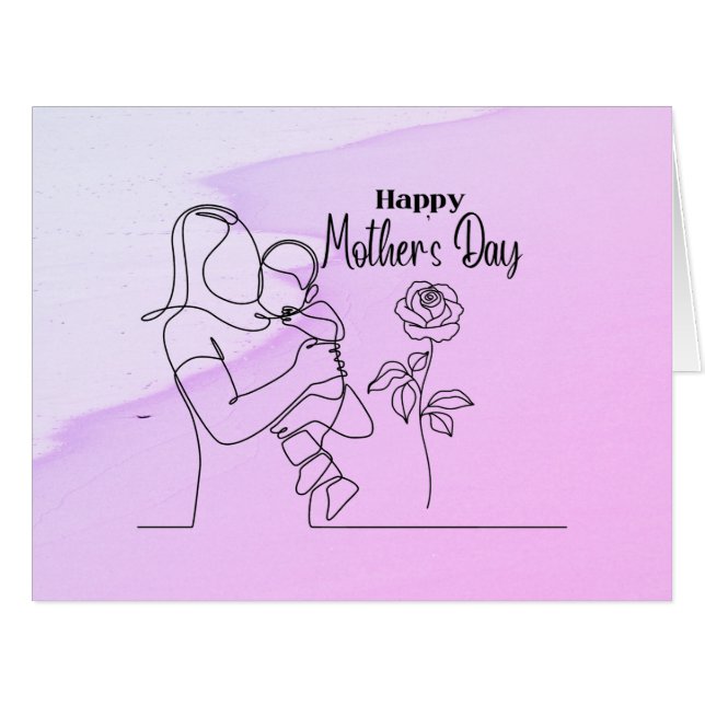 Personalised DIY Mother's Day with original poem (Front Horizontal)