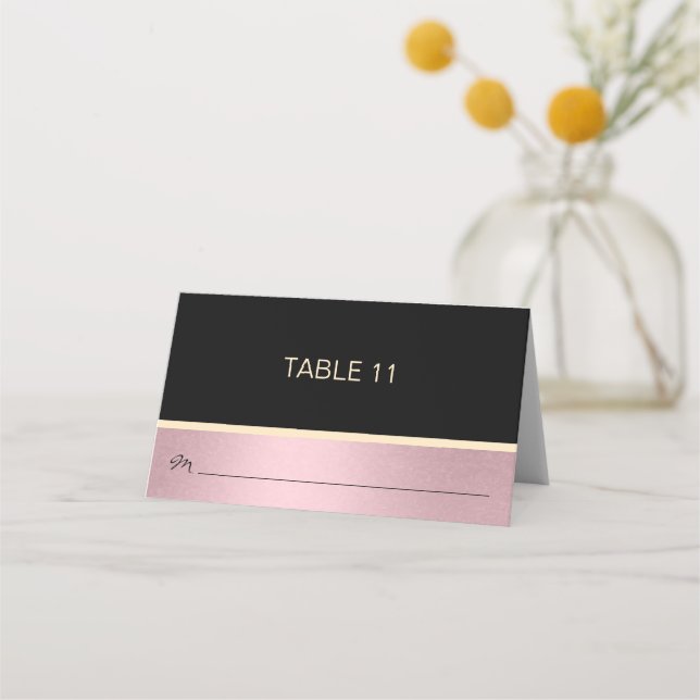 Personalised DIY Wedding Name Table Place Cards (Front)