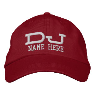 Personalised DJ Embroidered Hat