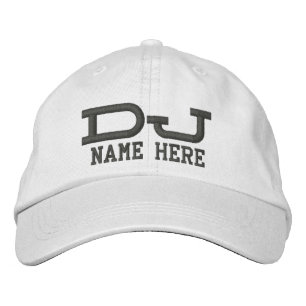 Personalised DJ Embroidered Hat