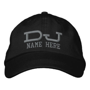 Personalised DJ Embroidered Hat
