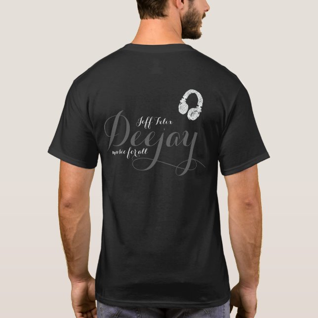 personalised DJ music for all T-Shirt (Back)