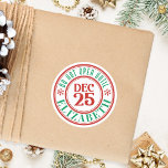 Personalised Do Not Open Until Christmas Gift Classic Round Sticker<br><div class="desc">My Personalised Do Not Open Until Christmas Gift Classic Round Sticker make children believe in the magic of Christmas. Place on gifts and for a perfect finishing touch.</div>