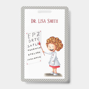Personalised doctor badge clip. ID badge