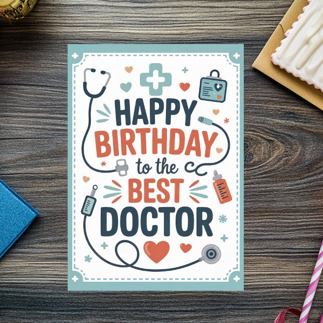 Personalised Doctor Birthday Card (Creator Uploaded)