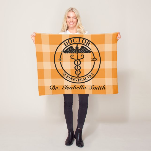 Personalised Doctor Gift For Graduate & Graduation Fleece Blanket (In Situ)