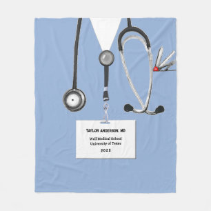 personalised doctor gift idea fleece blanket