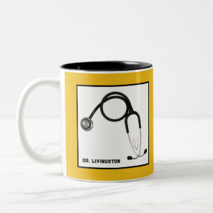 Personalised Doctor Gift Two-Tone Coffee Mug