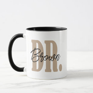 Personalised doctor mug with last name / Thank you