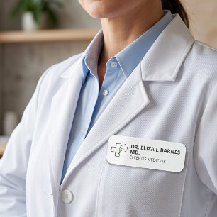 Personalised Doctor Name & Credentials Magnetic Tag