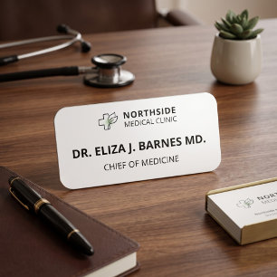 Personalised Doctor Name & Credentials Magnetic  Tag