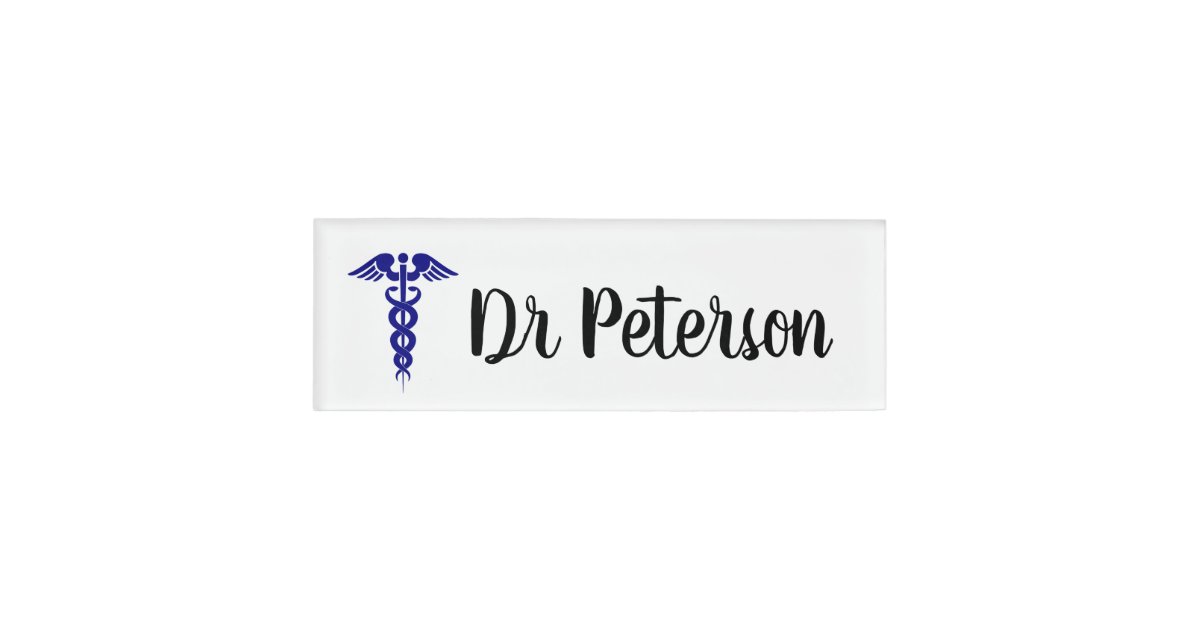 Personalised Doctor Name Tag Zazzle