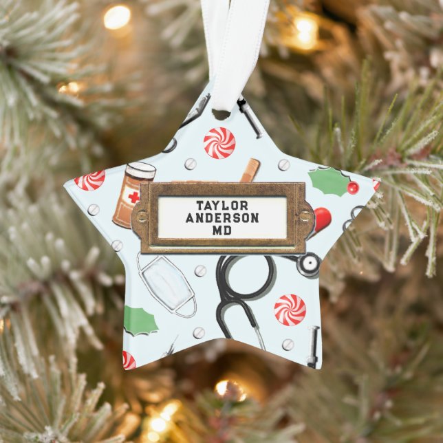 personalised doctor ornament (Tree)