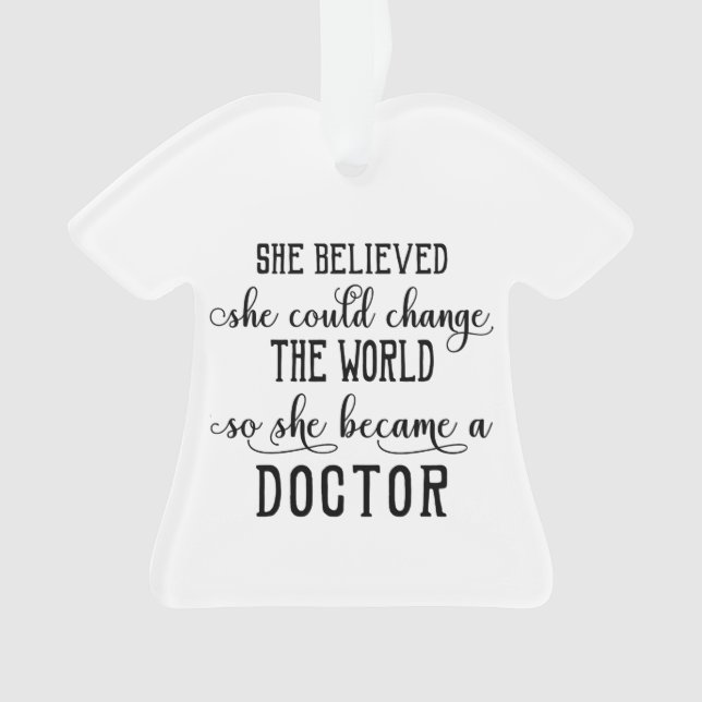 Personalised Doctor Ornament (Front)