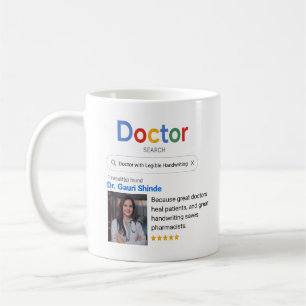 Personalised Doctor Photo Custom Name & Funny Text Coffee Mug