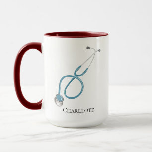 Personalised Doctor Stethoscope Name Mug