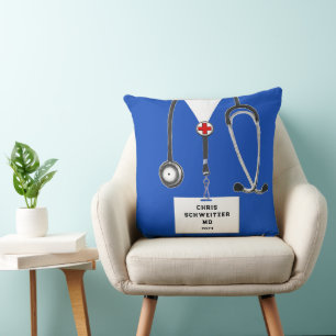 Personalised Doctor Throw Pillow