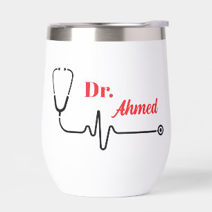 Personalised Doctor Wine Tumbler Custom Name