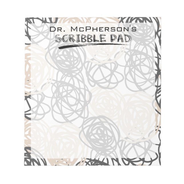 Personalised Doctor's Scribble Pad (Front)