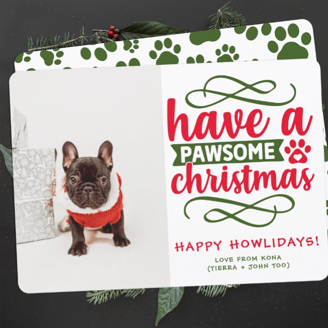 Personalised Dog Christmas Photo Custom Picture Holiday Card (Creator Uploaded)