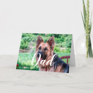 Personalised Dog Dad Funny Photo Happy Fathers Day Card