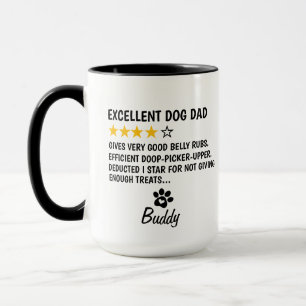 Personalised Dog Dad Mug, Excellent Dog Dad Gift Mug