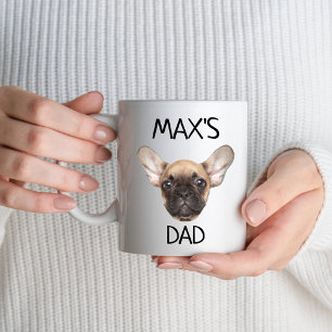 Personalised Dog Dad Mum Dog Face Name Dog Lover Coffee Mug
