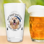 Personalised Dog Dad Pet Photo Happy Father's Day  Glass<br><div class="desc">Happy Father's Day ~ Best Dog Dad Ever ... Surprise your favourite Dog Dad this Father's Day with this super cute custom pet photo beer glass. One side says 'Best Dog Dad Ever' and personalise name, other side says 'Happy Father's Day ~ Best Dog Dad Ever'... Customise this dog dad...</div>
