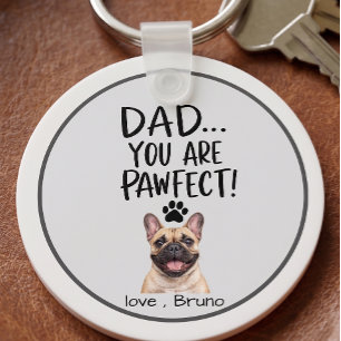 Personalised Dog Dad Photo Keychain   Perfect Gift