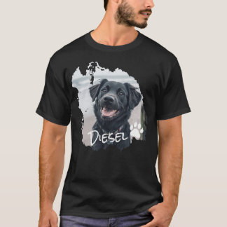 Personalised Dog Distressed Graphic T-Shirt