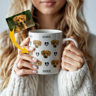 Personalised Dog Face Photo Coffee Mug